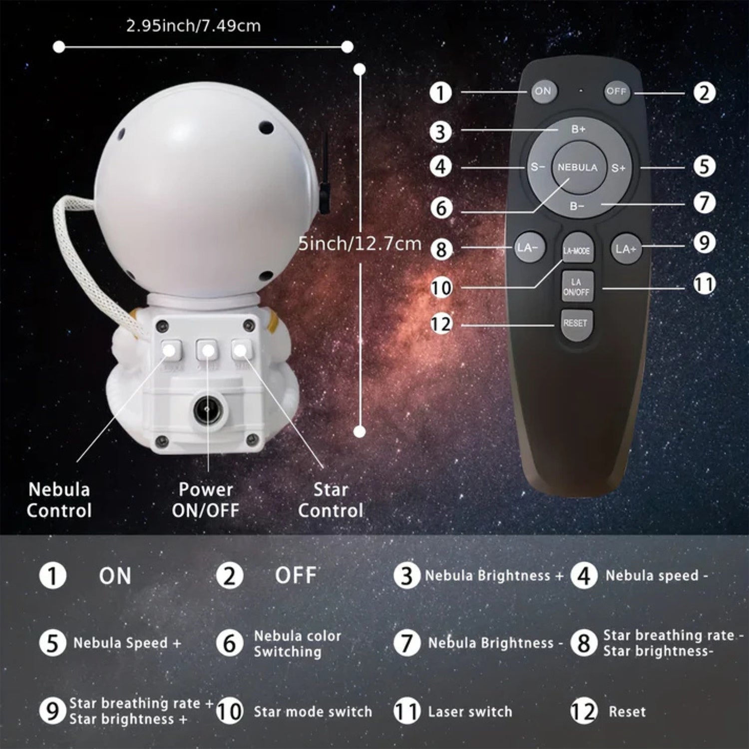 Galaxy Star Projector Night Light Galaxy Star Projector Night Light